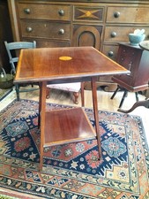 Edwardian inlaid mahogany - inlaid,