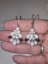 Paparazzi Clear & Pink Angel Earrings