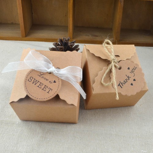 100pcs kraft candy boxes - kraft,