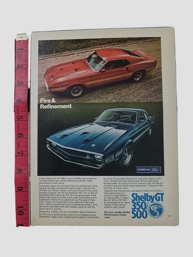 Vintage print shelby gt - print, ad