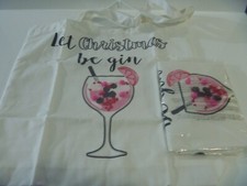 AVON CHRISTMAS  GIN BAG CANVAS TOTE SHOPPER SECRET SANTA GIFT  STOCKING FILLER 