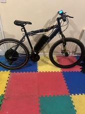 Electric Dirt Bike Powered By Motor On Back Wheel Speedometer On Handle Bars