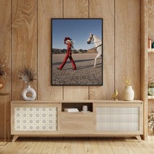 Western Desert Poster Cowgirl