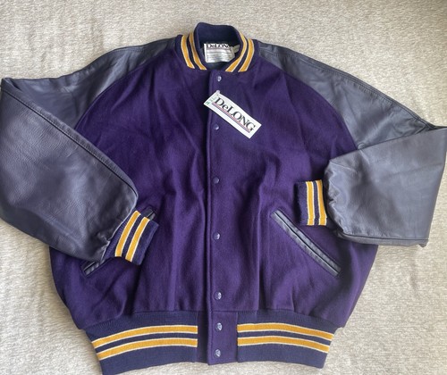 Vtg delong letterman varsity - delong,
