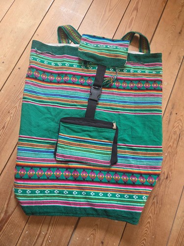 Green multicolour woven tribal - woven,