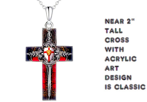 Men viking cross - cross, knight