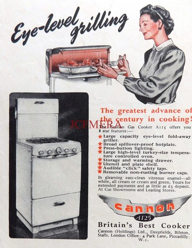 Cannon a125 gas - cannon, cooker