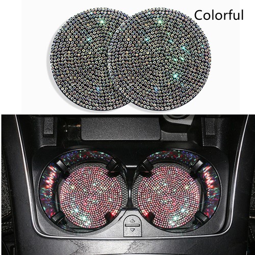 Bling crystal car cup holder - crystal,