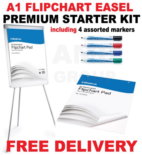 Flip chart easel white - a1,
