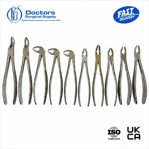 Dental extracting forceps - extracting, set