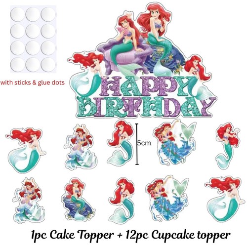 Little mermaid cake toppers - little,
