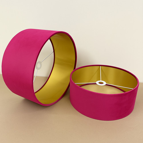 Velvet lamp shade - velvet,