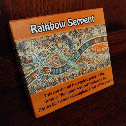 Rainbow serpent aboriginal art - rainbow,