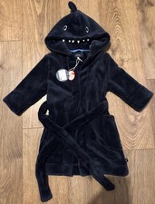 Joules Boys Navy Fleece Robe