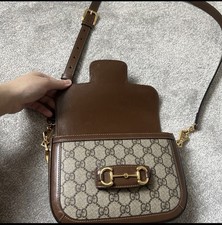 Gucci Horsebit 1955 Shoulder Bag Small Brown Leather