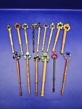 15 wooden decorated lace