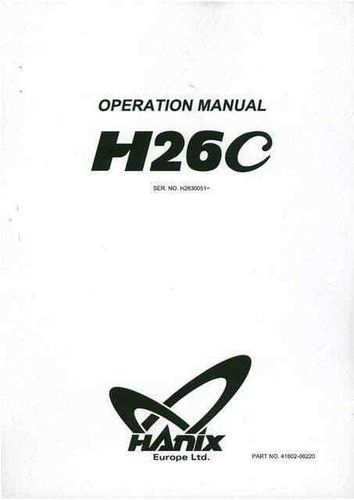 Hanix mini excavator h26c - excavator,