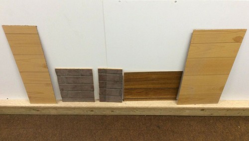 Wood brick effect chipboard - wood,