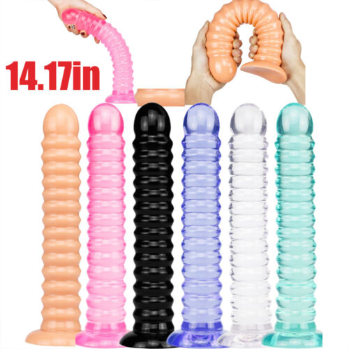 Huge butt plug ribbed dildo - huge,