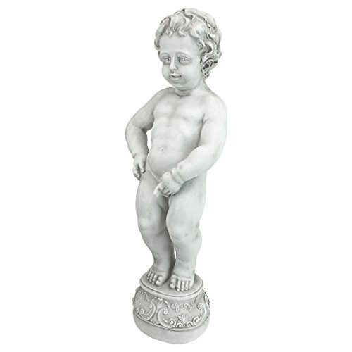 Peeing boy piped pond - boy,