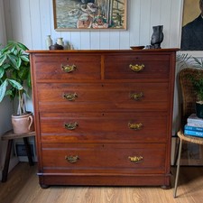 Antique Walnut Chest Of