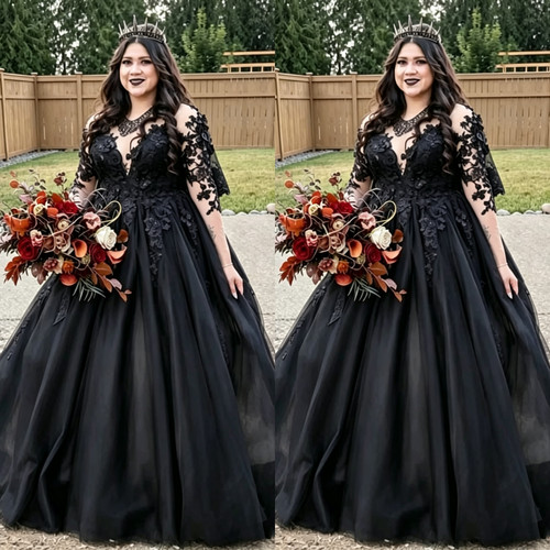 Gothic wedding dresses - wedding, plus