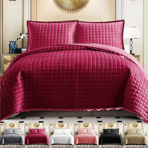 Luxury quilted bedspread set - luxury,