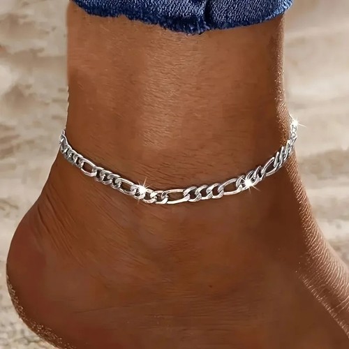 Sterling silver 925 figaro - silver,