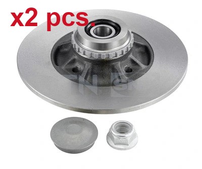 Pcs rear brake - rear, rotos