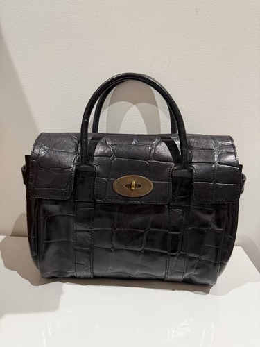 Mulberry bayswater small croc - mulberry,