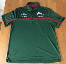 MENS 2020 SOUTH SYDNEY RABBITOHS NRL AUSTRALIA RUGBY LEAGUE POLO TSHIRT LARGE VG