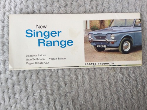 Singer range brochure chamois - range,