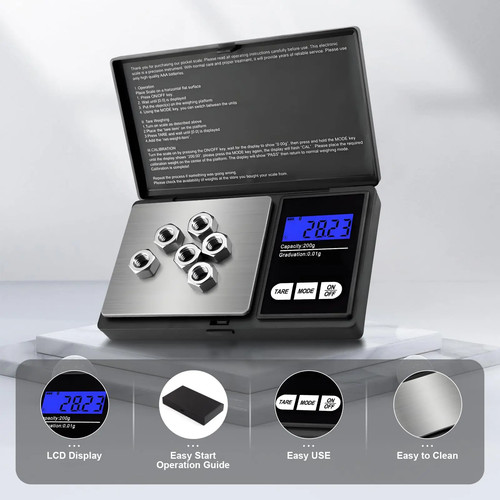 Digital scales 01g 500g - scales,