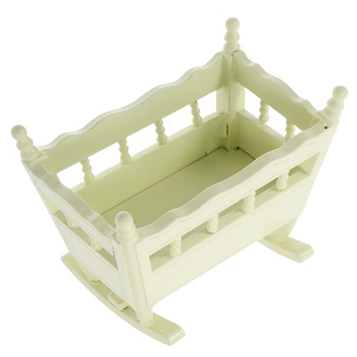 Miniature wooden doll bed - wooden,