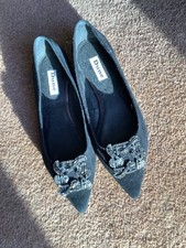 Black Faux suede Evening Shoes