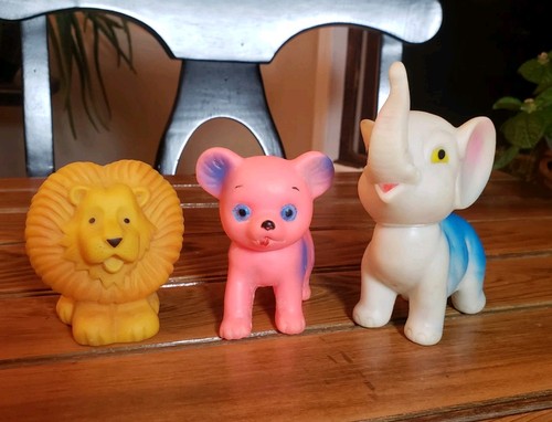 Vintage pvc squeaky doll - pvc,