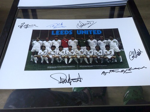 Leeds united signed picture - leeds,