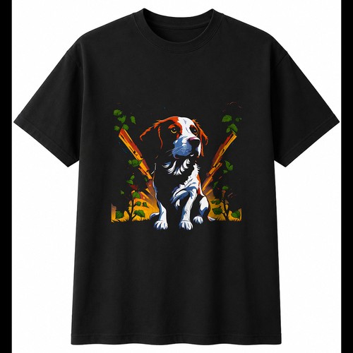 Brittany spaniel dark fantasy - spaniel,