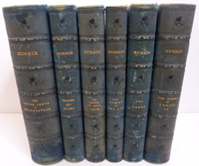 6 Antique Books by John Ruskin
