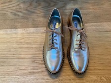 Dune London Gold Brogues Lace