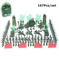 167Pcs Army Men Playset
