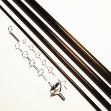 NEXTackle Fly Rod Blank LL Nymph 10ft 4wt 4pc + PacBay Single Foot Guide Kit