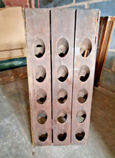 Old Riddling Rack Stand, Original, Antique Solid Oak