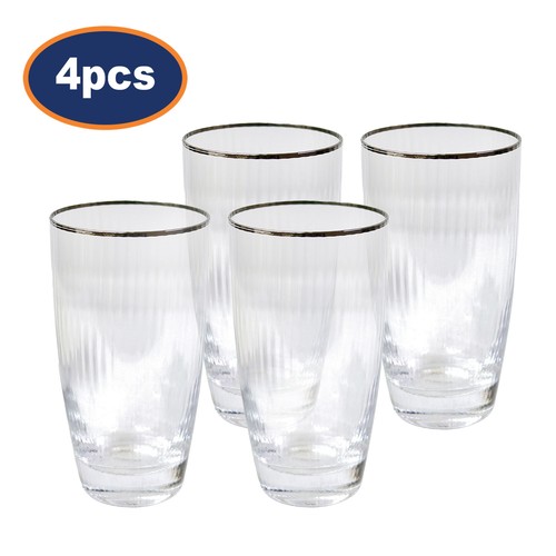 4pcs tumblers clear 600ml - tumblers,