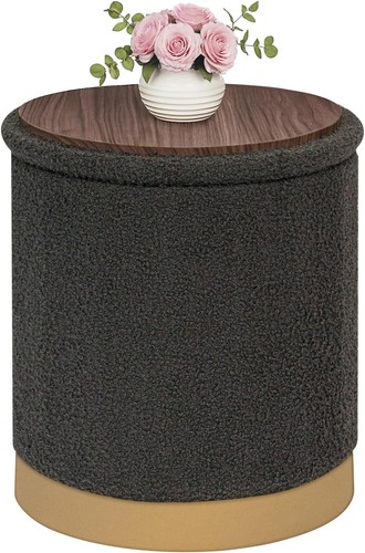 Bonlife round ottoman storage - round,