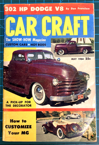 Vtg car craft - car, may