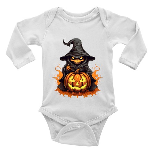 Halloween pumpkin with witch - halloween,