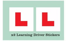 2 X LEARNER STICKER L Plate