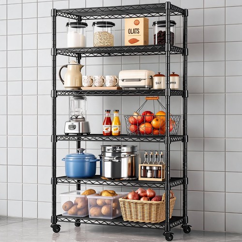 Chrome tier wire shelving - chrome,