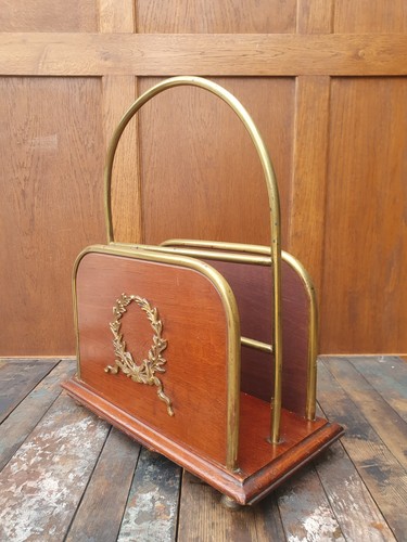 Antique brass and wood - antique, paper